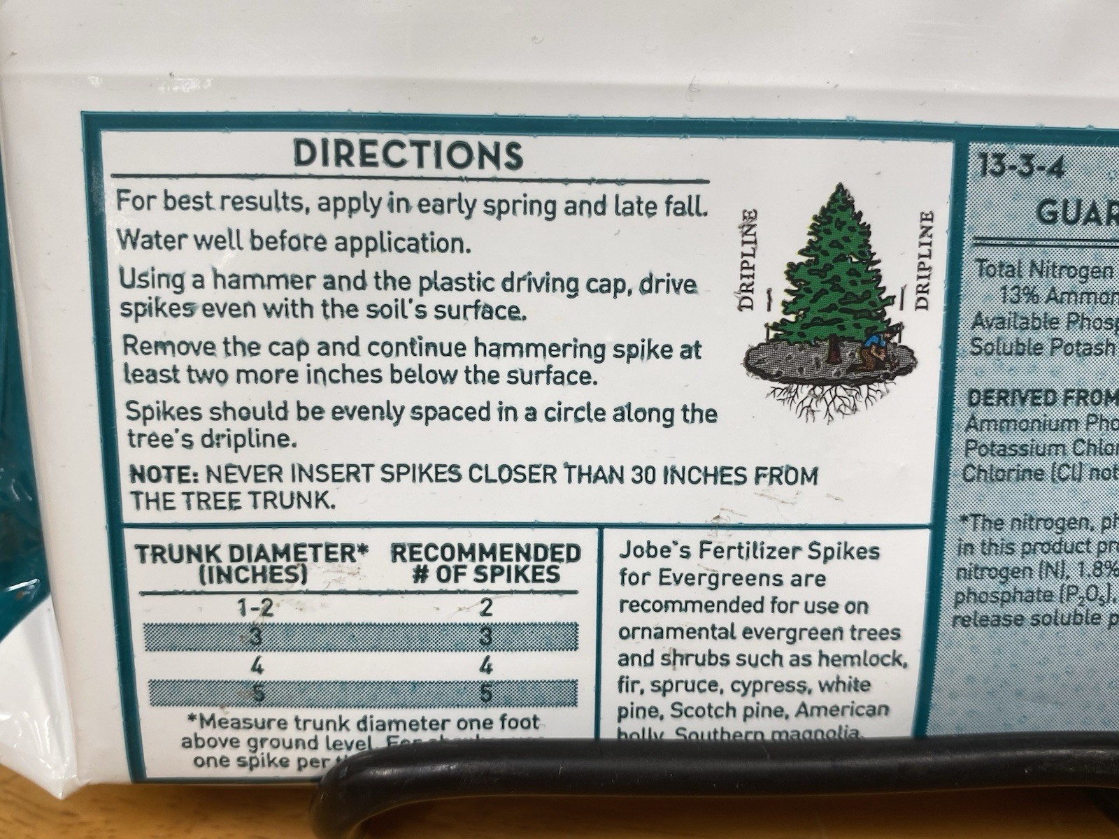 Jobe’s Easy To Use Fertilizer Spikes Formula For Lush Evergreens 5 pack