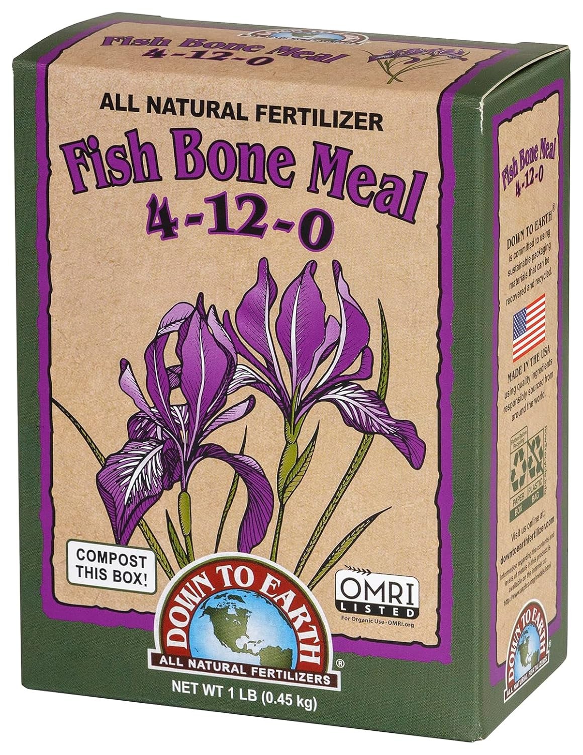 Organic Fish Bone Meal – High Phosphorus Plant Food for Buds Bulbs Blooms Flower