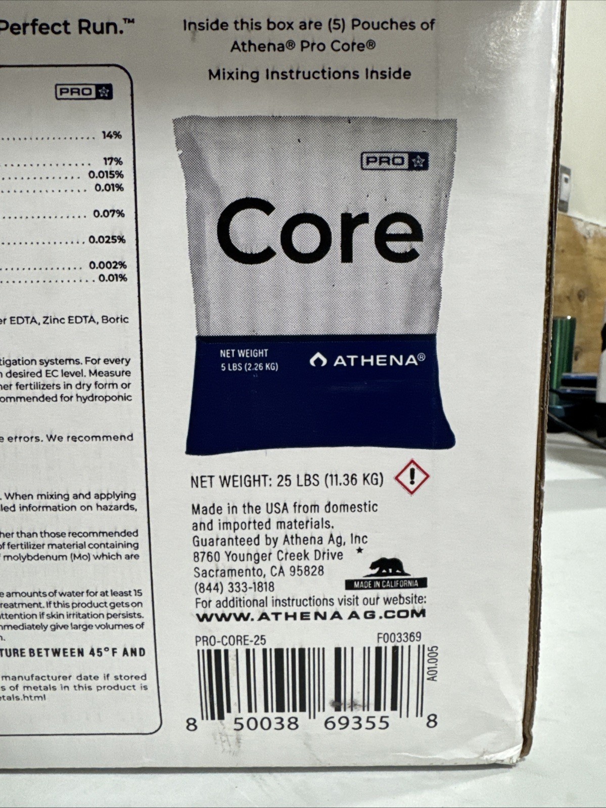 Athena Pro Grow – Fertilizer 5 Pound Bag