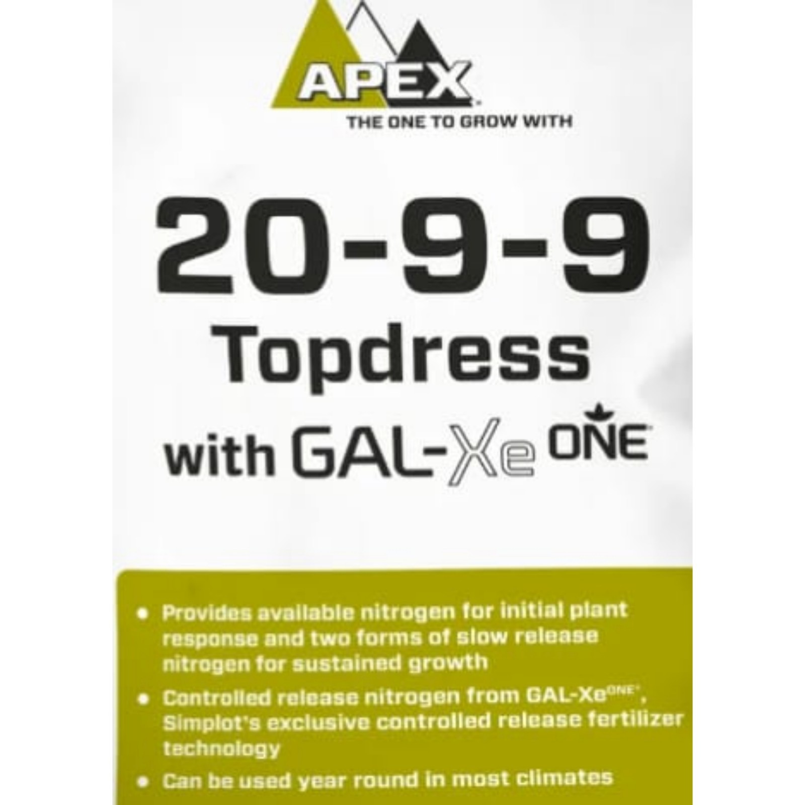 🔥5 Lb Zip Bag APEX Brand Professional Fertilizer 20-9-9 Topdress with GAL-X ONE