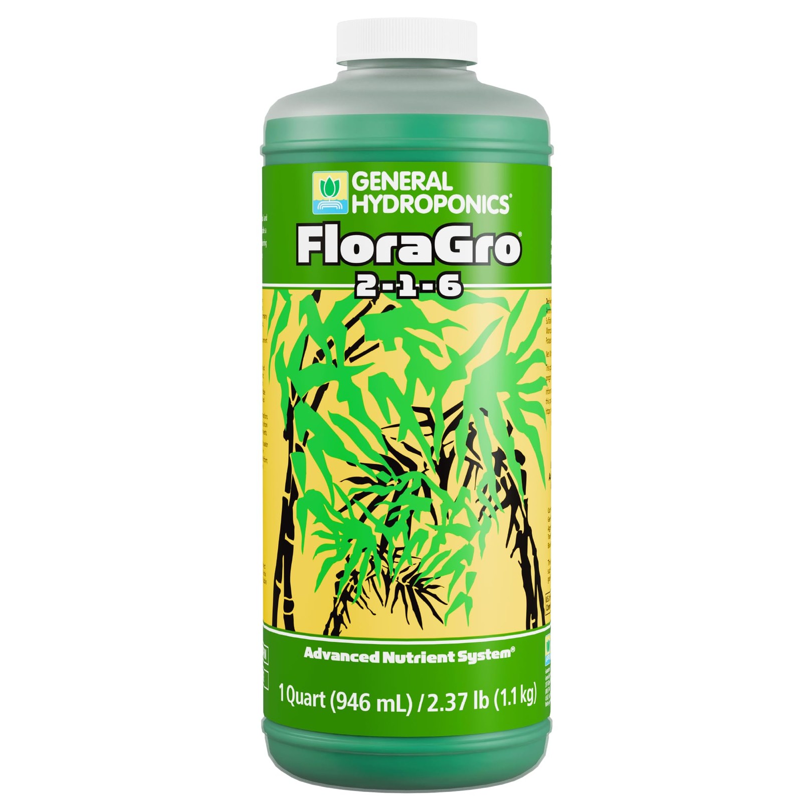 Plant Nutrients Hydroponic Grow Food 2 1 6 Structural Foliar 1 Quart