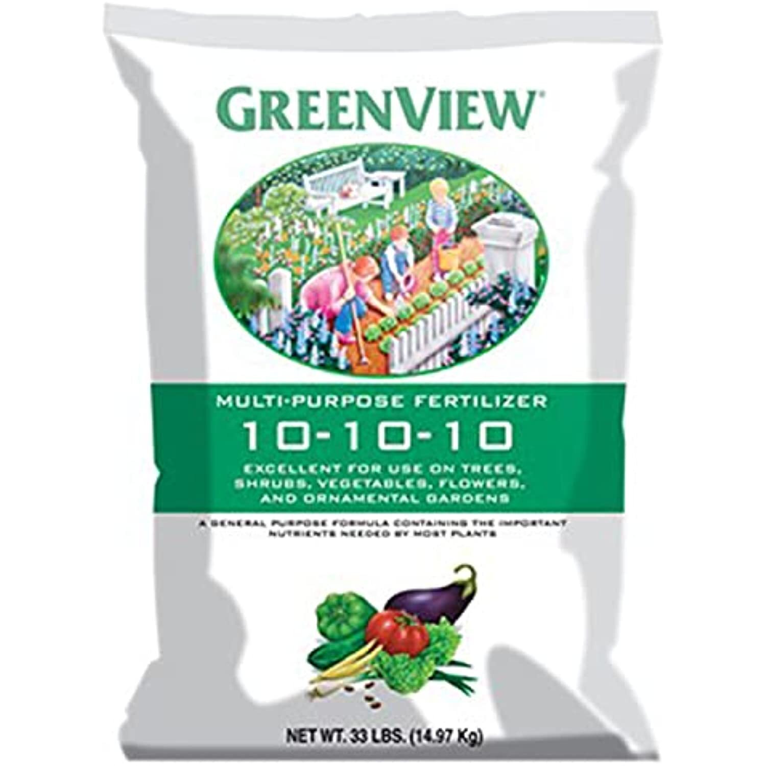 Greenview 10-10-10 General Multi Purpose Fertilizer for Trees, Shrubs, Plants,