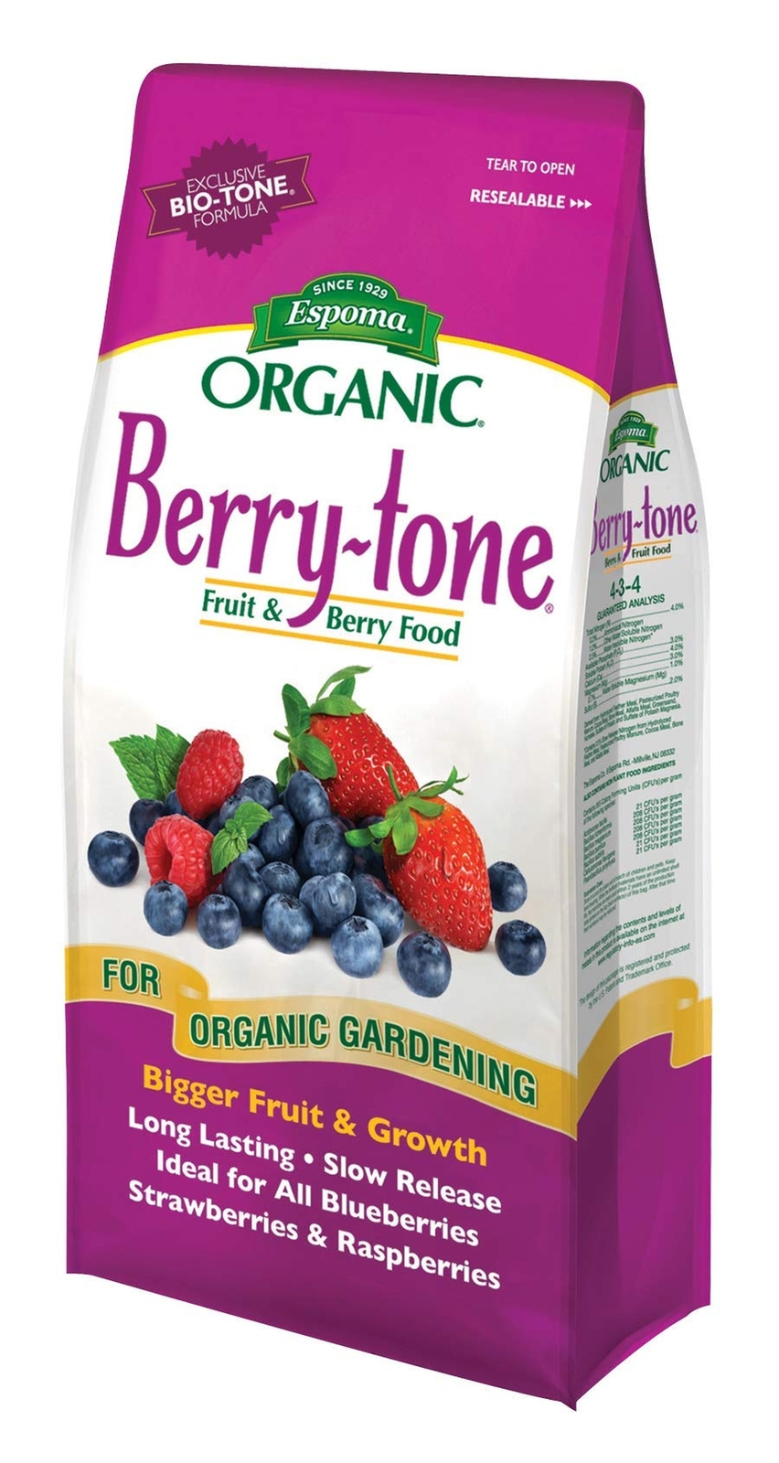 Espoma Organic Berry-Tone 4-3-4 Natural & Organic Fertilizer and Plant Food f…
