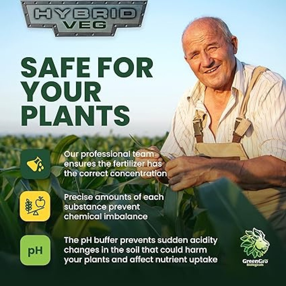 Hybrid Veg 12-12-12 2 lbs All Purpose Fertilizer by GreenGro Biologicals