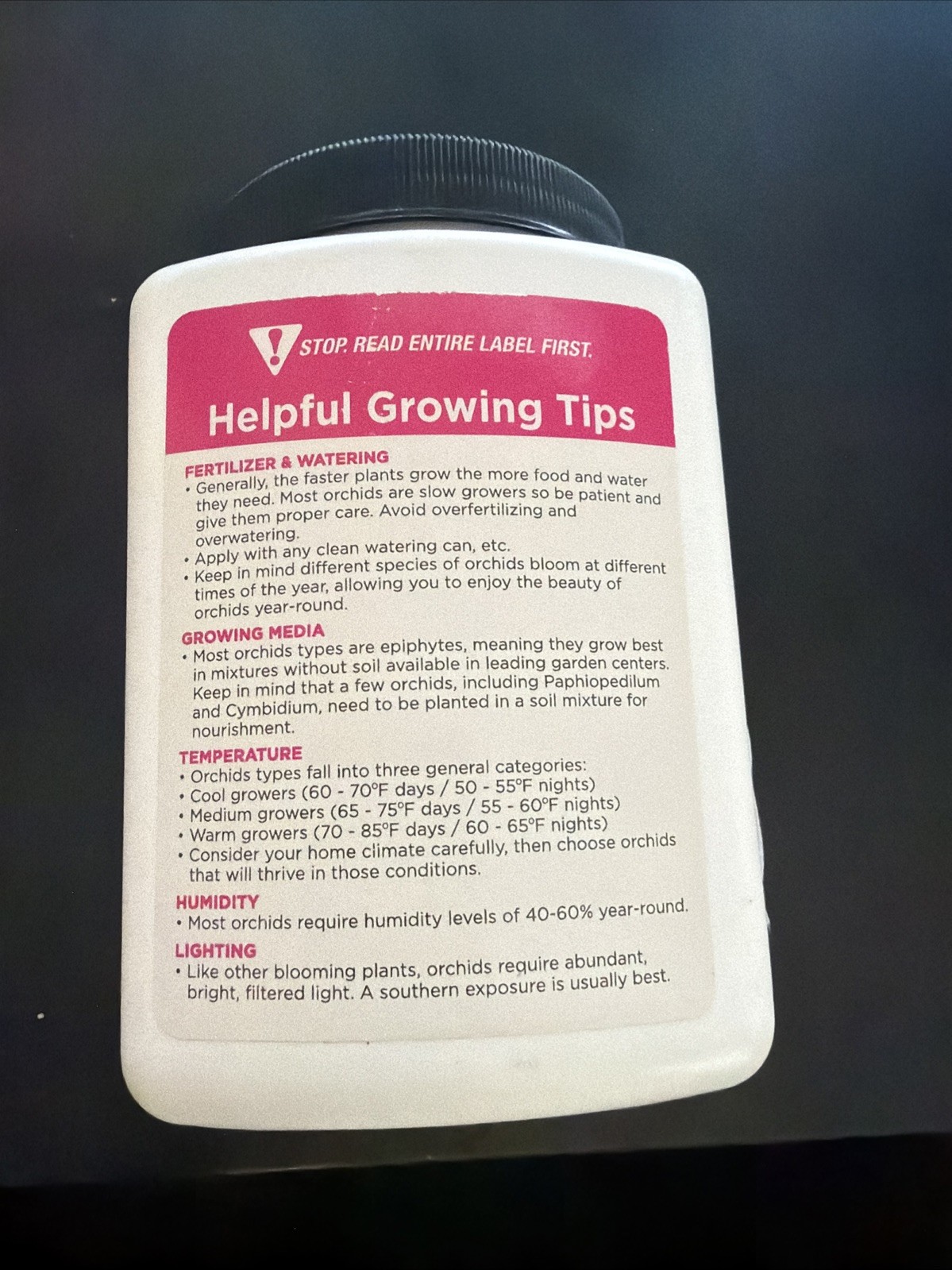 Orchid Food Fast Acting Water Soluble 10-Ounce – 20-20-15