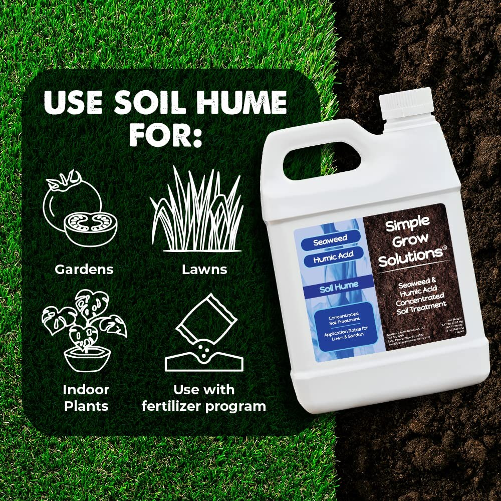 Organic Super Seaweed Humic Acid Blend- Liquid Sea Kelp for Grass and Plants …