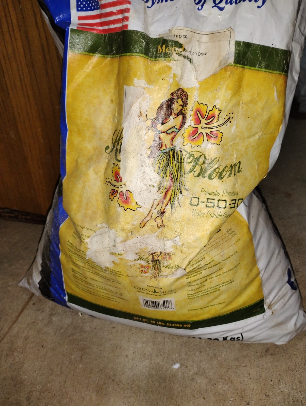 Grow More – Hula Bloom (0-50-30) 6 LB (2.75 KILO RE-BAG) 4 lots