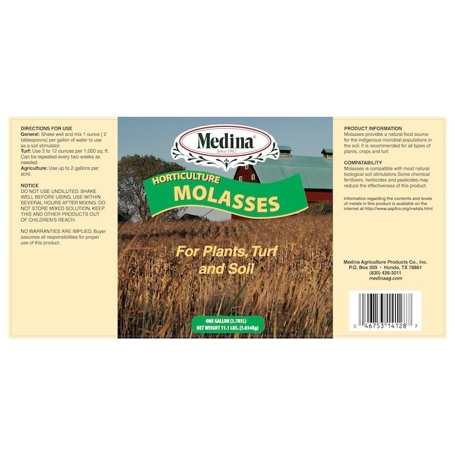 Medina Horticulture Molasses 1-Gallon 0-Gallon 0-Gallon Liquid All-purpose Food