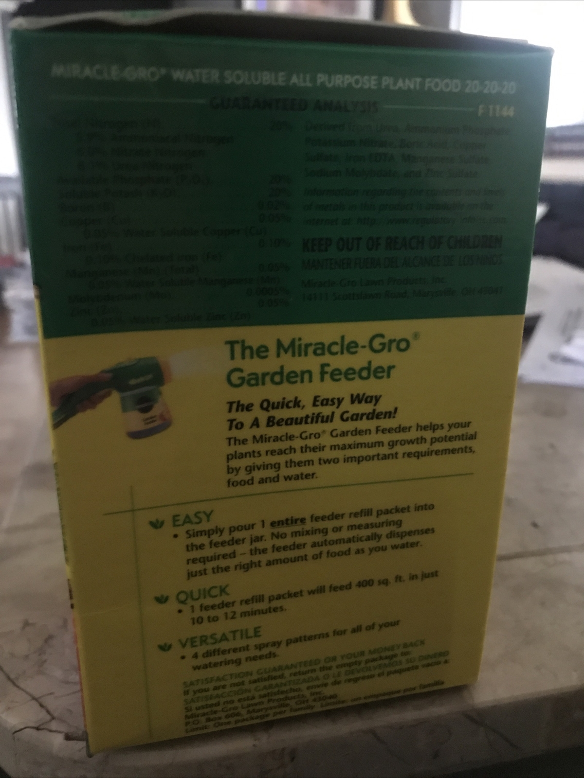 Miracle-Gro 160101 Water-Soluble All Purpose Plant Food 1 lbs.