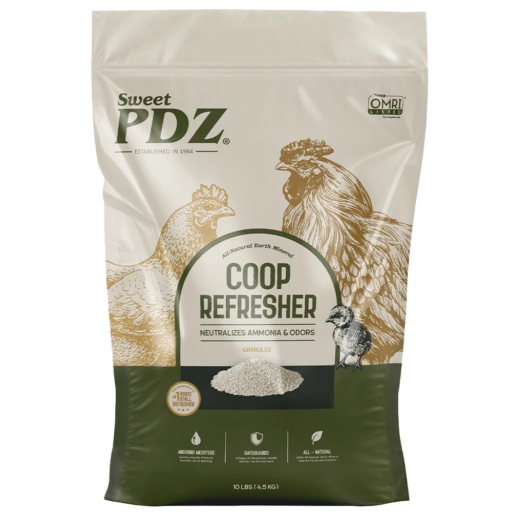 Sweet PDZ Coop Refresher Zeolite Odor Eliminator Essential Chicken Coop