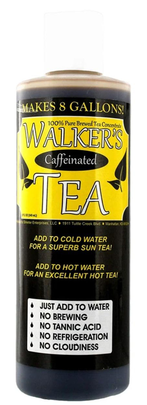 Liquid Tea Concentrate with Caffeine – Makes 8 Gallons!