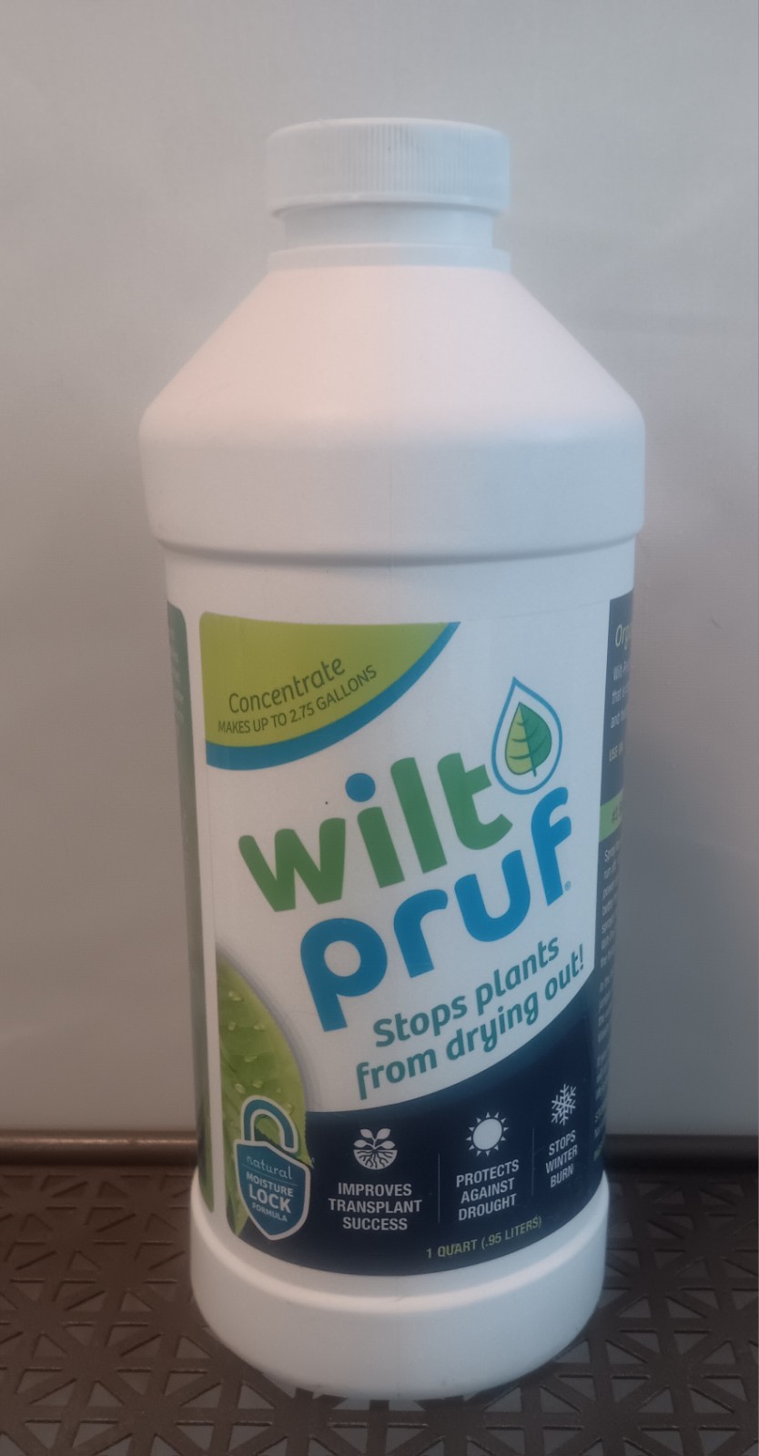 Wilt-Pruf Transplant Support, Concentrate, 1 Qt 32 oz ORGANIC & BIODEGRADABLE-