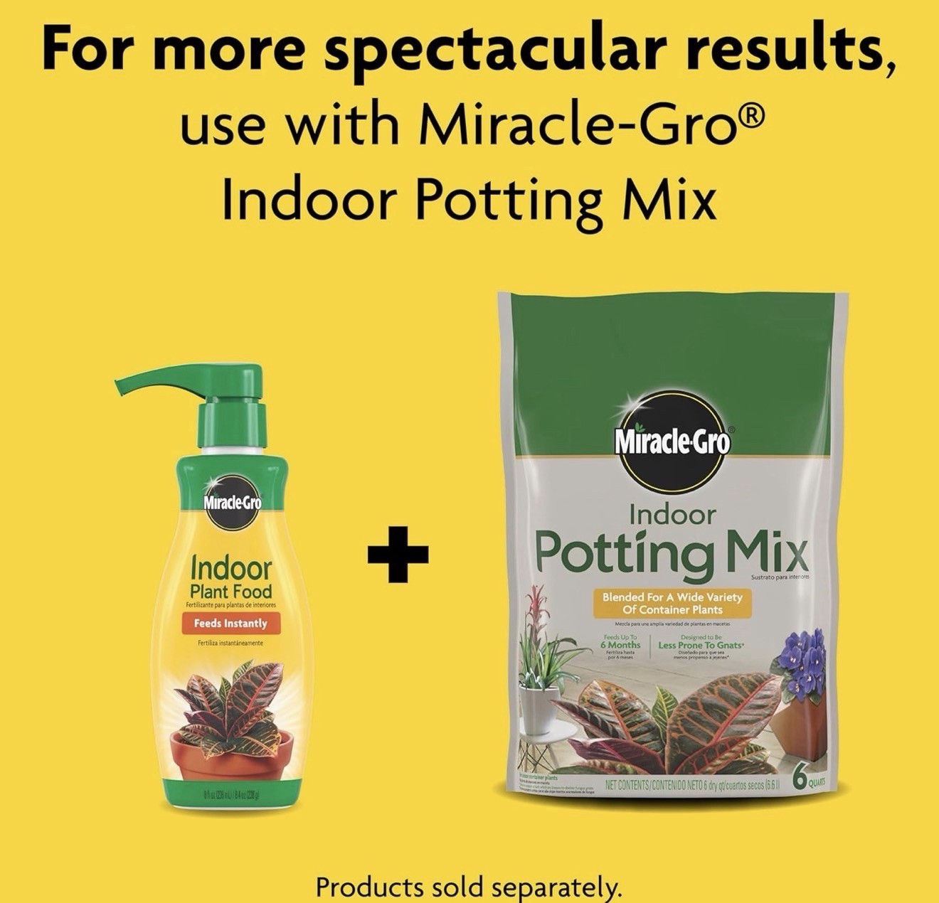Miracle-Gro Indoor Plant Food, Liquid Plant Food for Houseplants, Snake Plant