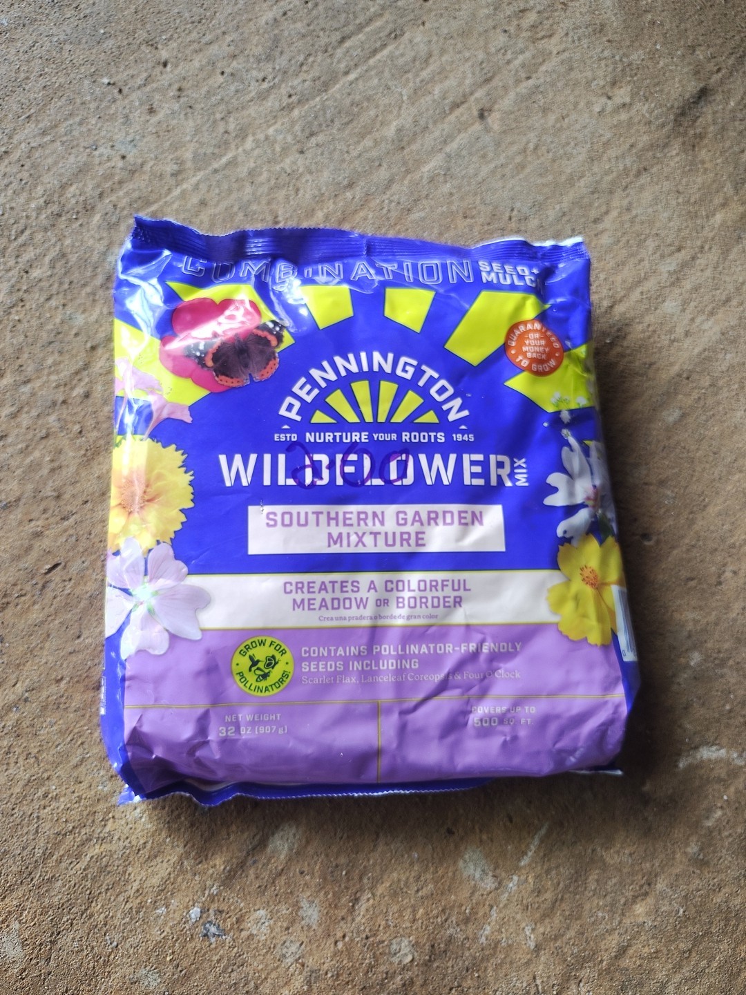 Wildflower Mix Garden Mixture Covers 500 Sq Ft 32 oz Pennington Southern Garden