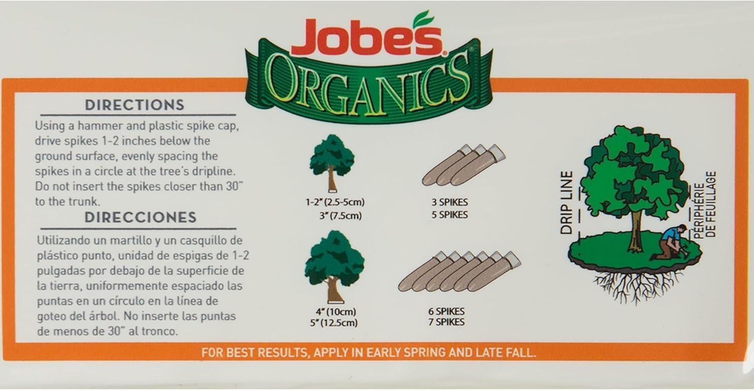 Easy-to-Use Jobe’s Fruit & Citrus Fertilizer Spikes – 15 Count for Gardeners