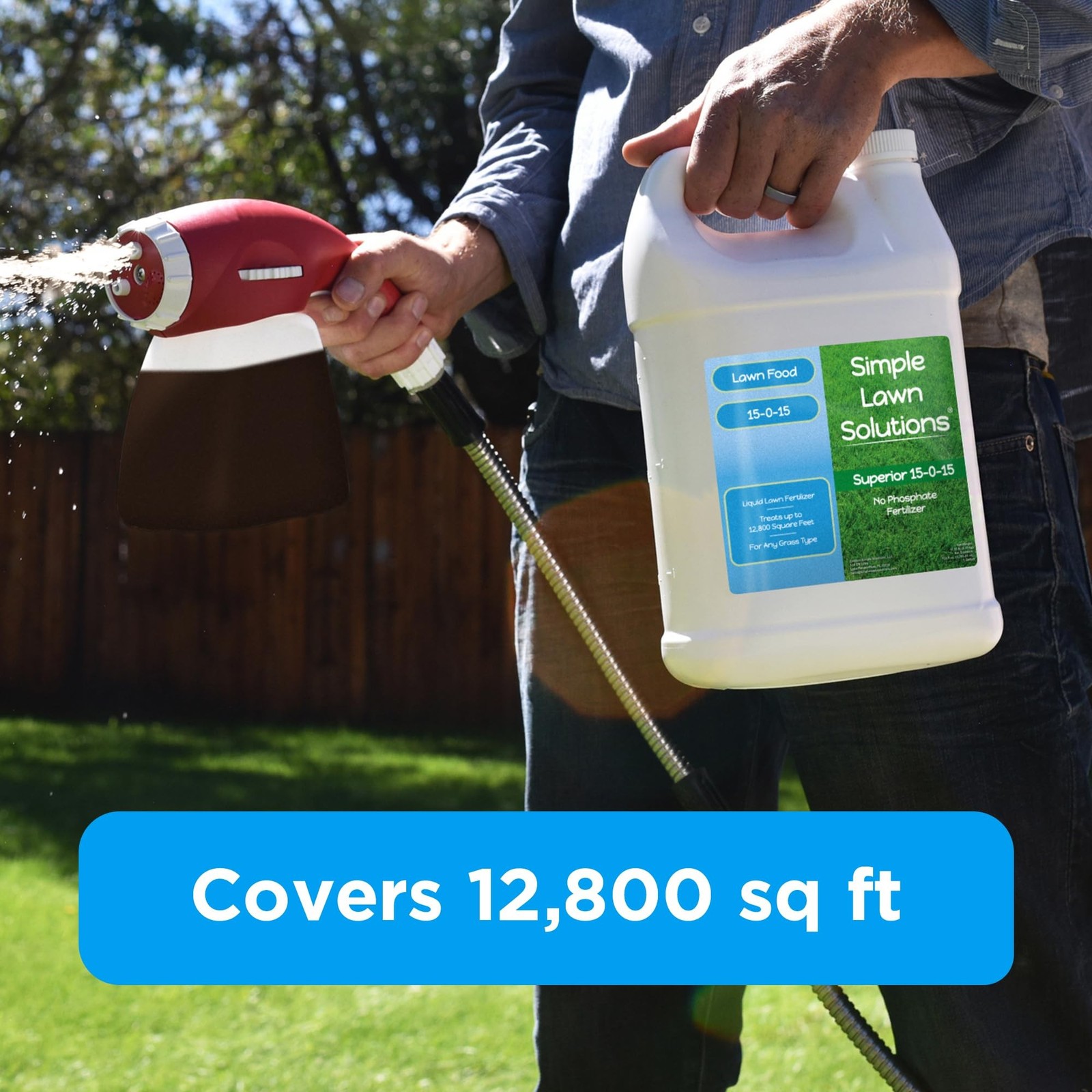 Superior 15-0-15 Liquid Fertilizer Nitrogen & Potash Lawn Food – Concentrated…