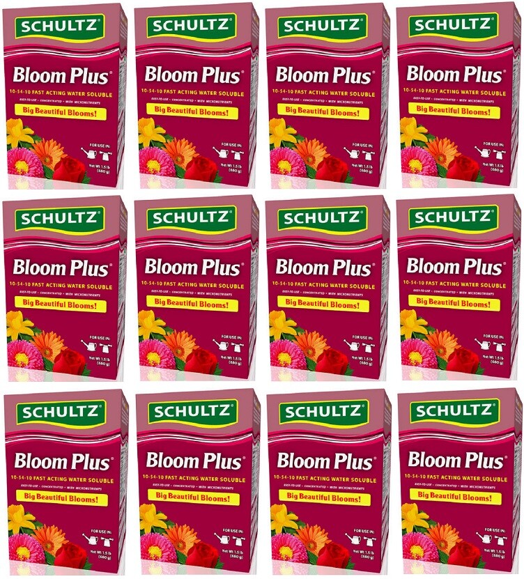 Schultz SPF70130 1.5Lb 10-54-10 BloomPlus Soluble Plant Food Fertilizer – 12 Pk