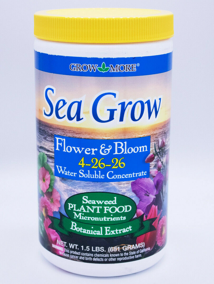 Grow More Sea Grow Flower & Bloom Plant Food Water Soluble 4-26-26