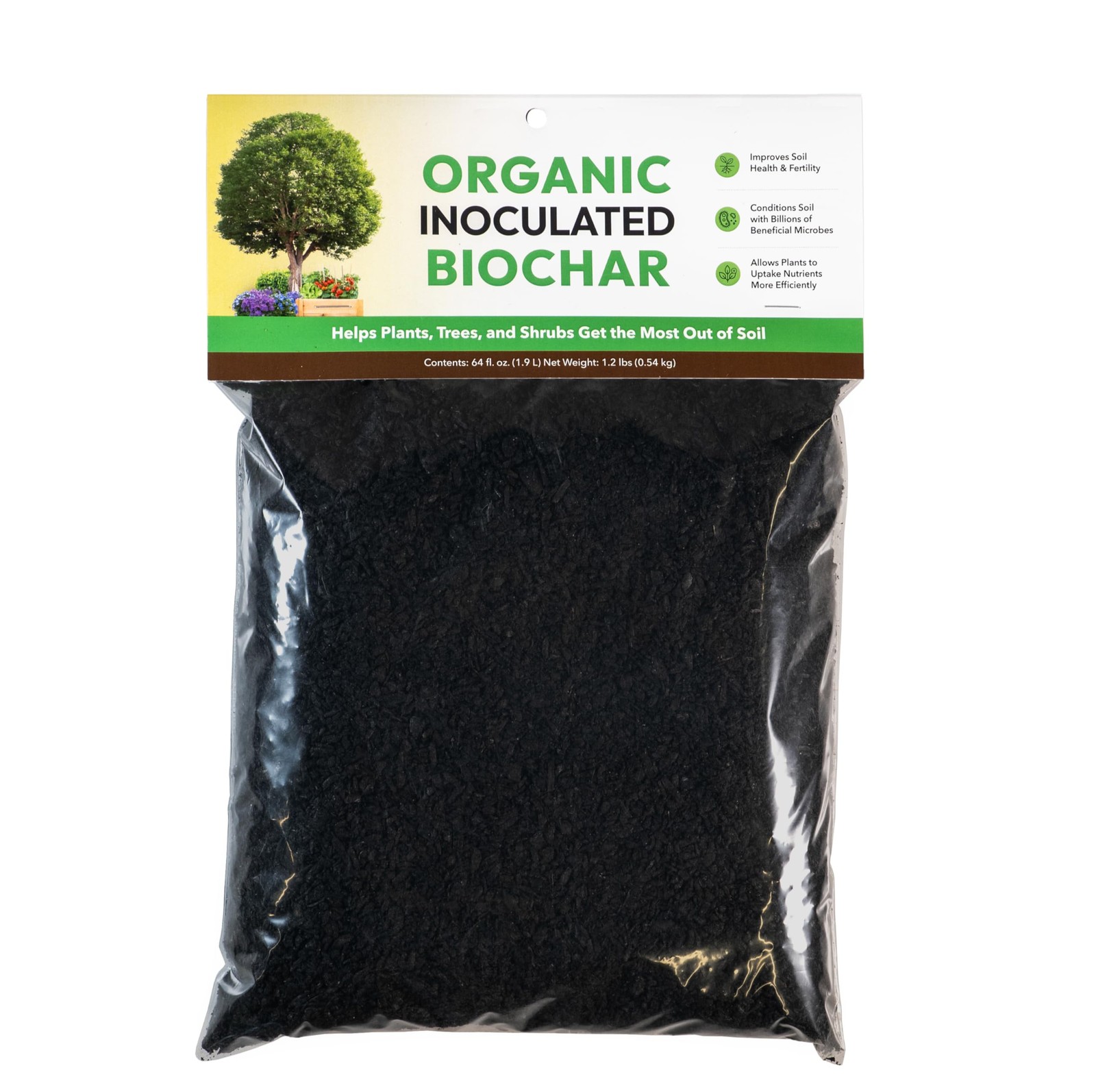 Biochar Soil Enhancer Boost Plant Growth, Nutrient Uptake & Microbial Health,
