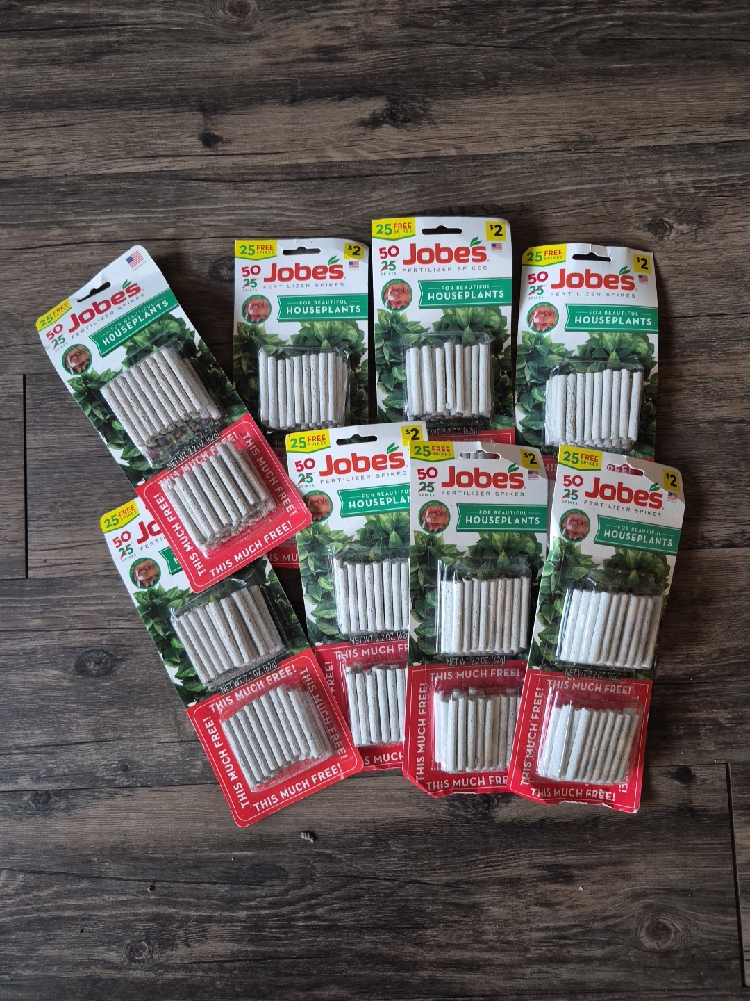 (8) Jobe’s Houseplant Indoor Fertilizer Spikes Foliage Food, 400 Spikes!!!