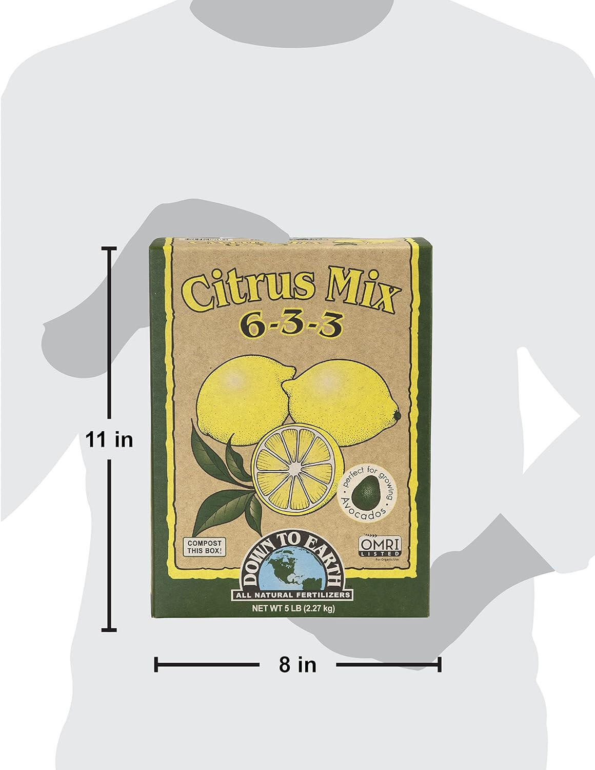 Down to Earth (#DTE07863) Organic Citrus Fertilizer Mix 6-3-3, 5 lb