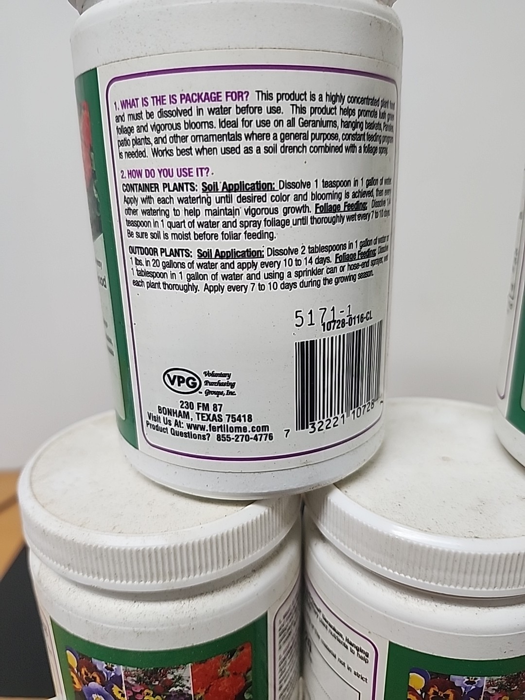 (9) -Ferti-lome 8 Oz. 20-20-20 All Purpose Dry Plant Food