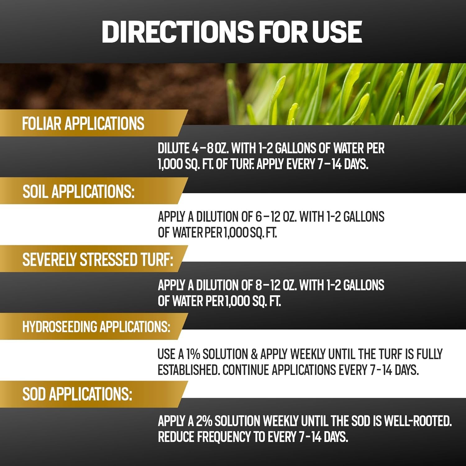 64oz 20 Humic Acid for Lawn – Covers 10000 sq ft Humic20 Soil Amendments Ideal
