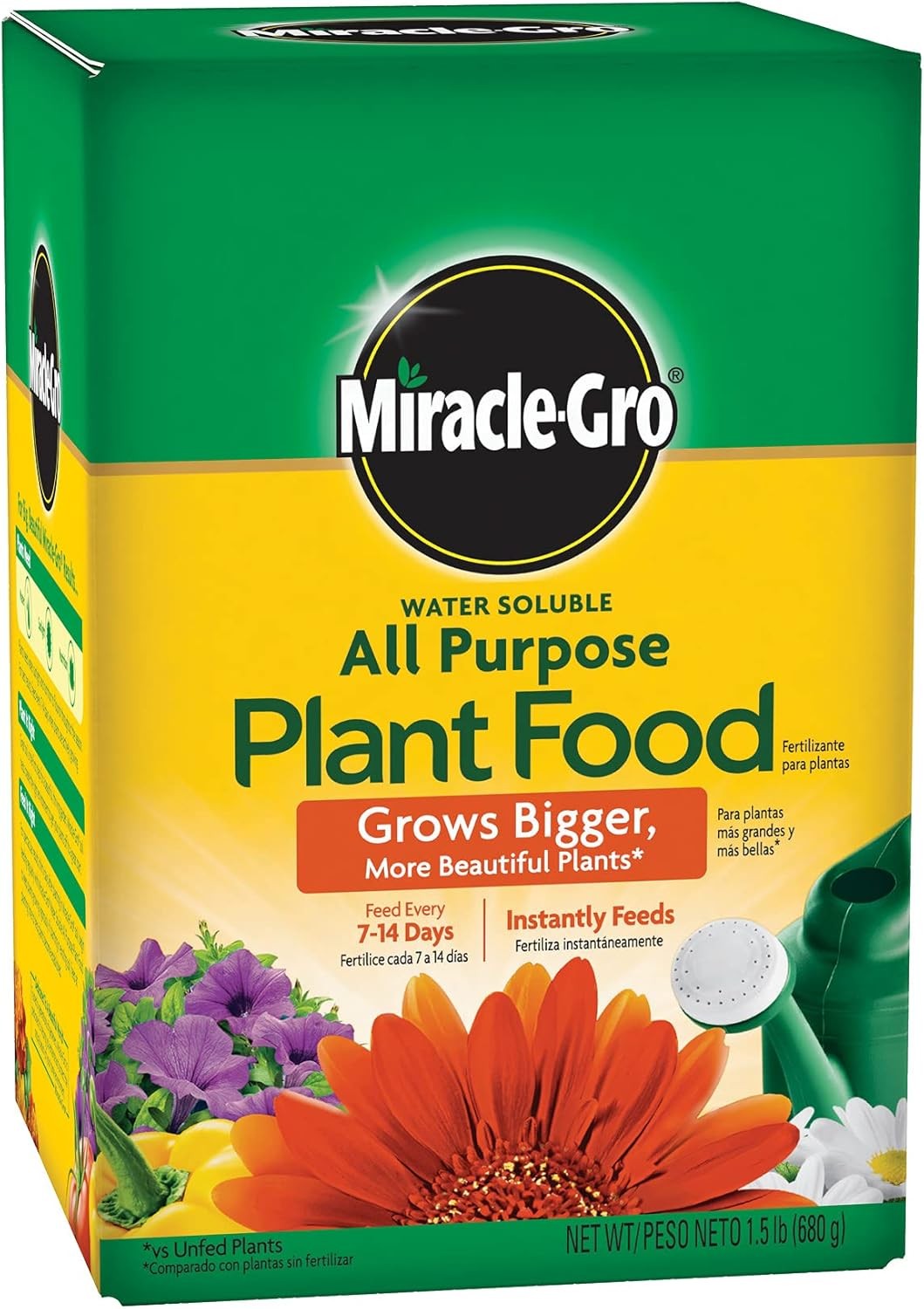 Miracle-Gro Water Soluble All Purpose Plant Food, For All Indoor or Outdoor Plan