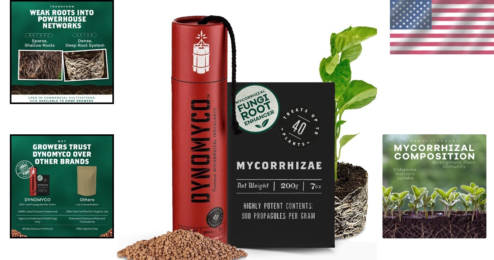 Granular Mycorrhizal Fungi Inoculant – Boosts Root Growth for Up to 40 Plants