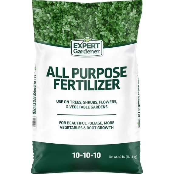 (2 pack) Expert Gardener All Purpose Plant Fertilizer, 10-10-10 Fertilizer, 40lb