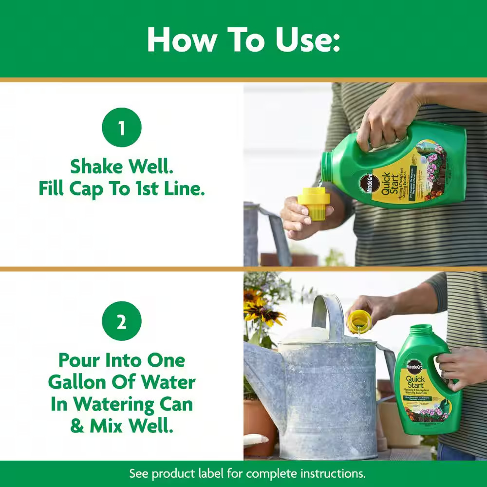 Quick Start Planting and Transplant Starting Solution 48 Oz. for Flower and Vege