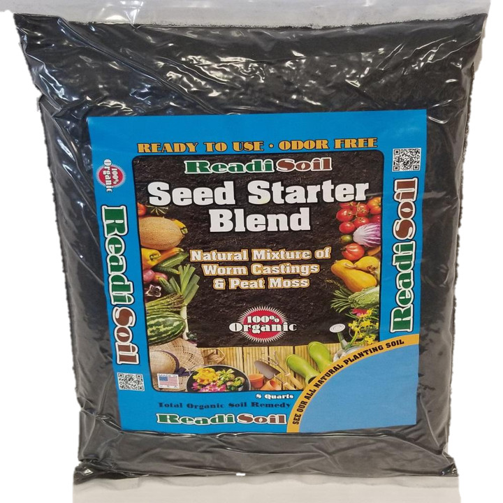 100% Organic Readi Soil 8 Qt Worm Castings Seed Starter FREE SHIPPING