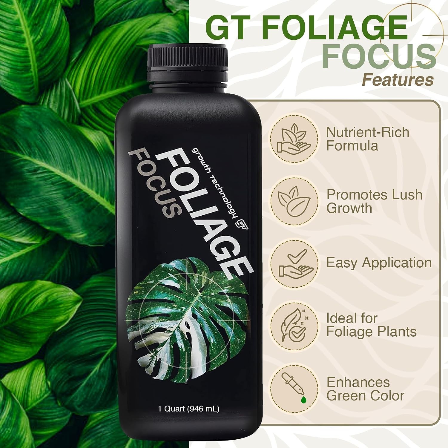 Concentrated 946 mL Liquid Nutrient for Thriving Houseplants & Tropical Species