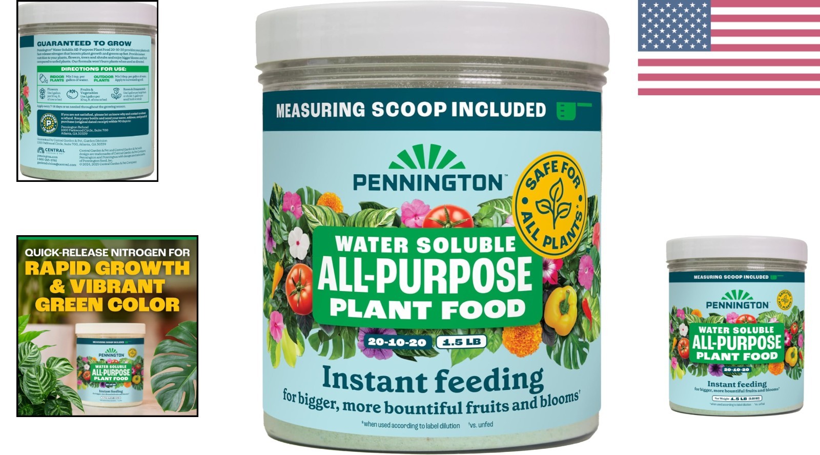 Water Soluble All Purpose Plant Food 20-10-20-1.5 lb