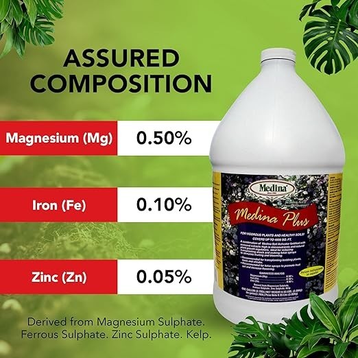 Medina Plus Liquid Fertilizer Stimulates Blooming Fruiting Rooting 128 fl oz