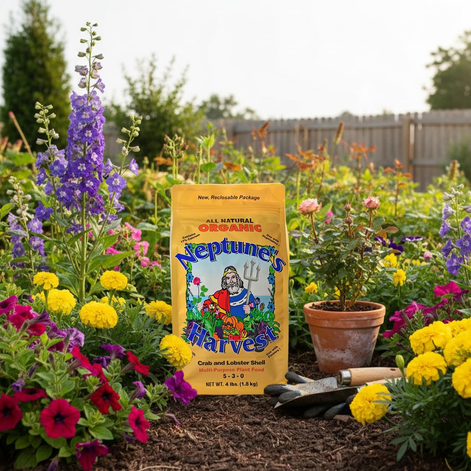 Neptune’s Harvest Organic Crab & Lobster Shell Multi-Purpose Plant Food (5-3-0)