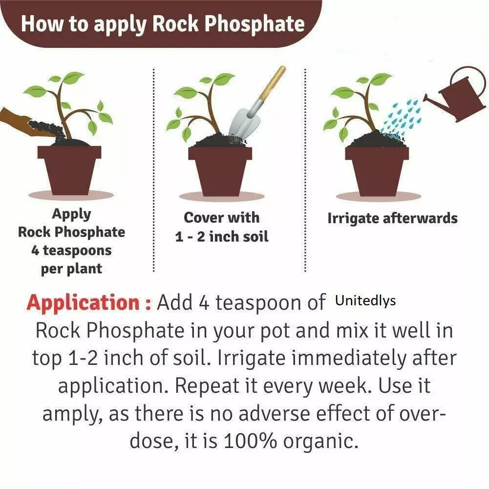 Rock Phosphate Essential Fertilizer All Purpose Crushed Powder BEST QUALITY