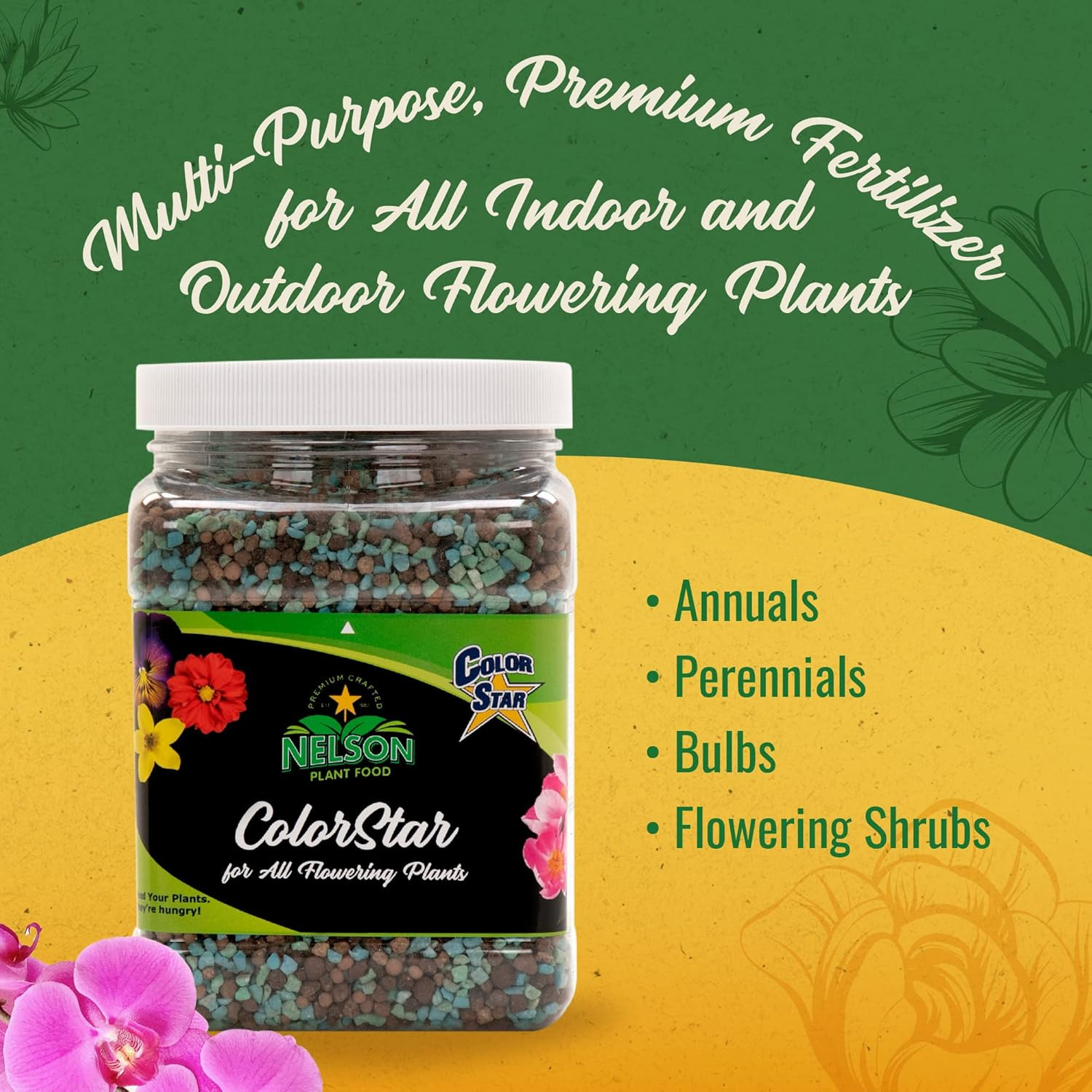 s Colorstar Outdoor & Indoor Plant Fertilizer – Nutrient-Dense Plant Food to Inc