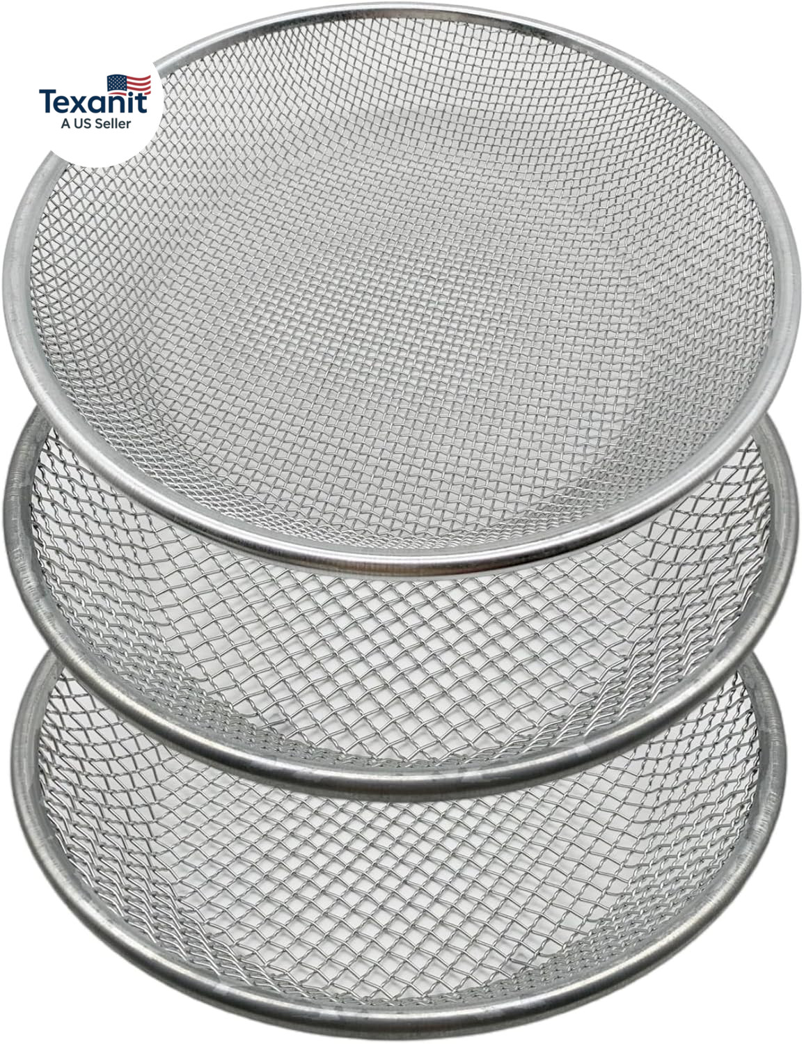 3 PCS Soil Sieve for Garen -12 Inches Soil Sifter for Rocks Compost Suitable for