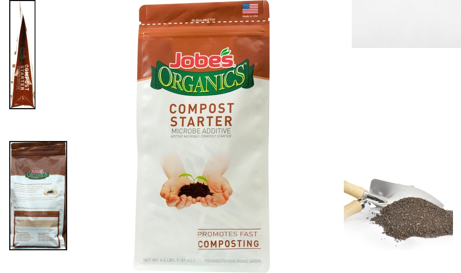 Jobe’s Granular Compost Starter 4 lbs – OMRI Listed, Promotes Rapid Plant Growth