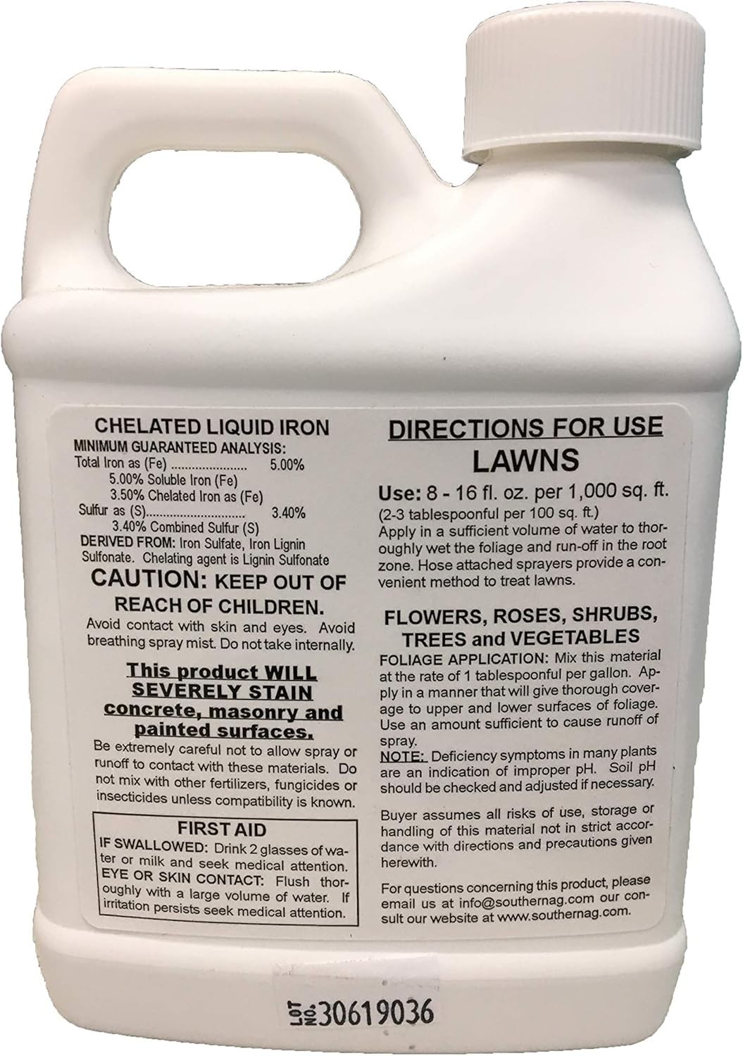 16oz Iron Supplement – Ideal for Flowers, Trees & Vegetables