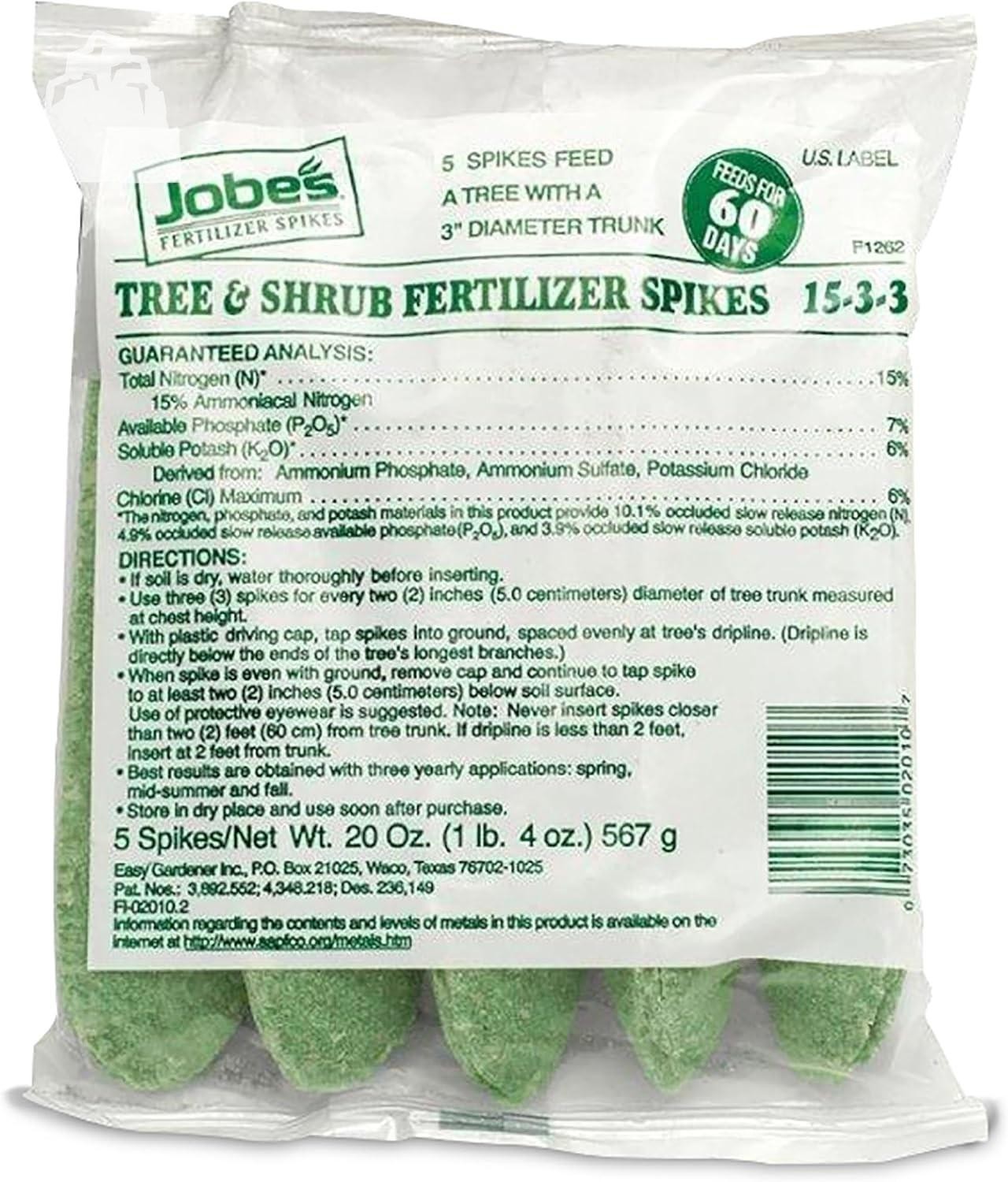 Evergreen Fertilizer Spikes 15 Count Slow Release Tree Shrub Care