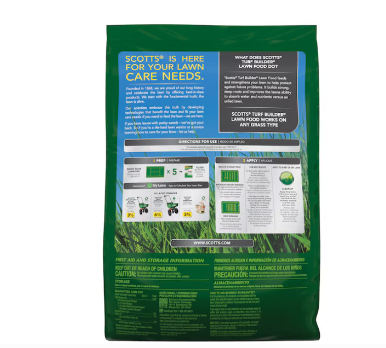 Scotts Turf Builder Lawn Food 37.5-lb 15000-sq ft 32-0-4 Lawn Fertilizer SALE
