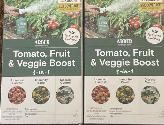Arber Organic Fruit & Veggie 3-in-1 Boost and Ready to Spray Care Fertilizer 8oz