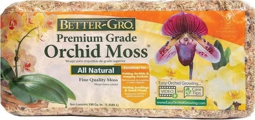 Sun Bulb, Better Gro Premium Grade Orchid Sphagnum Moss, 190 cu.in.