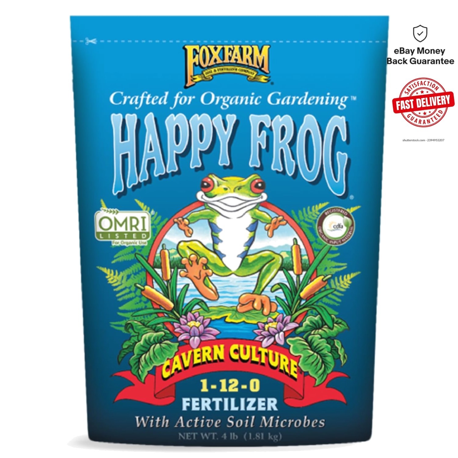 Happy Frog Cavern Culture Fertilizer – 1-12-0 Organic Blend for Bud Development