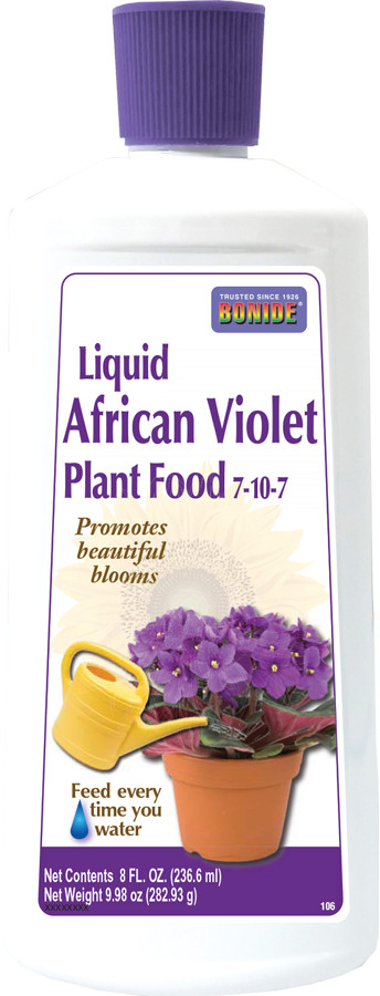 Bonide Liquid African Violet Plant Food 7-10-7 8 oz fertilizer 106