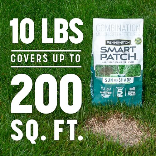 10 lb Smart Seed Fertilizer and Mulch for Repairing Bare Lawn Spots