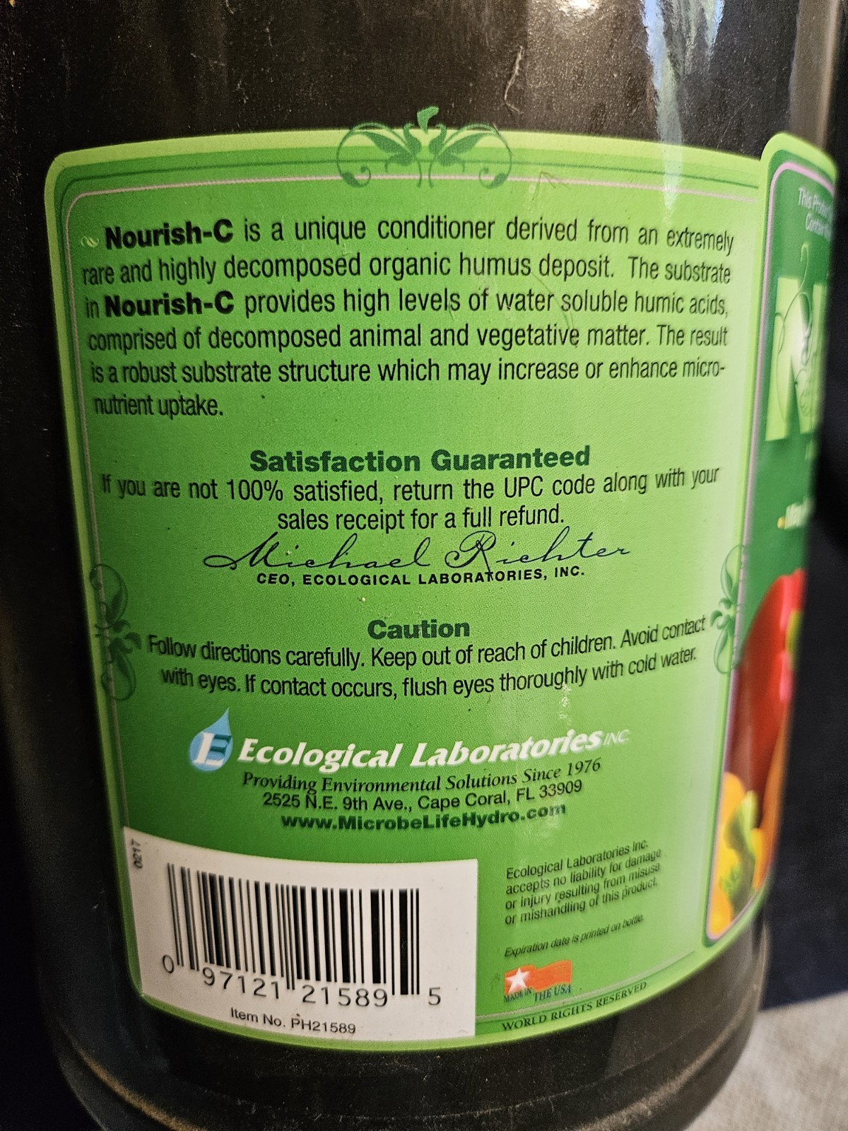 Microbe Life Hydroponics Nourish-C Verified Organic Fertilizer to Enhance Plant