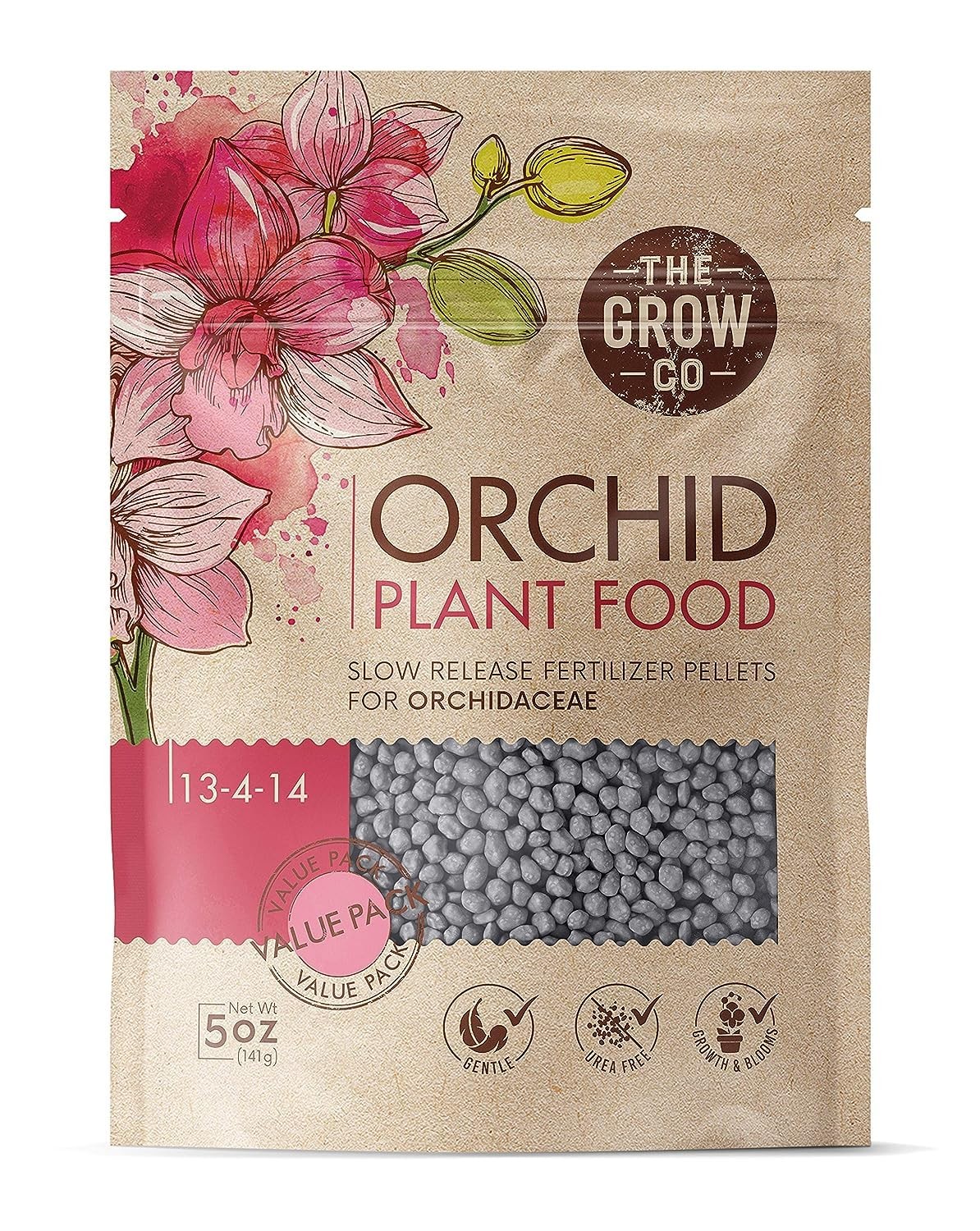 Orchid Plant Food (5 oz, 50+ Applications) – Bloom Booster Fertilizer Pellets…